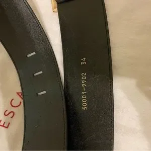 Escada | Accessories | Escada Womens Black Belt Gold Buckle  display picture 1
